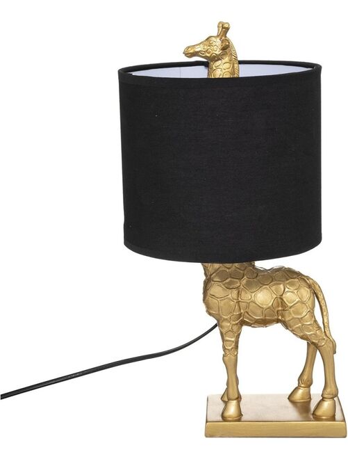 Lampe droite Girafe doré H42 - Kiabi