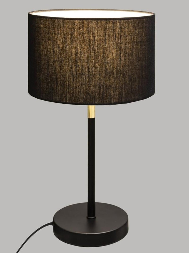 Lampe droite Jule noir doré H42 Noir - Kiabi