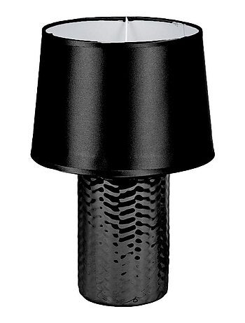 Lampe effet tresse noir