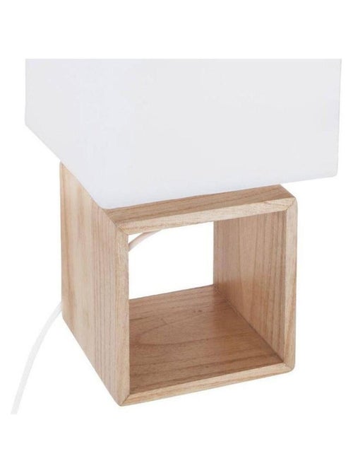 Lampe en bois carré - Kiabi