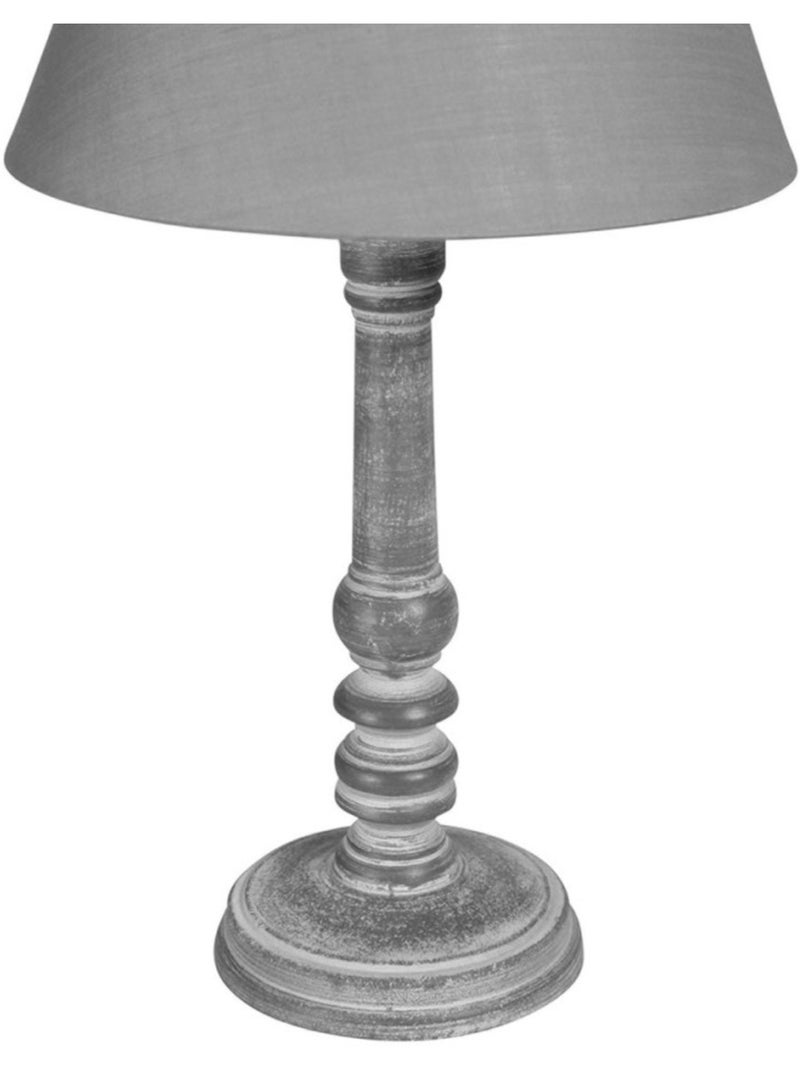 Lampe en bois charme gris Gris - Kiabi