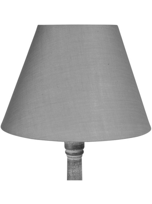 Lampe en bois charme gris - Kiabi