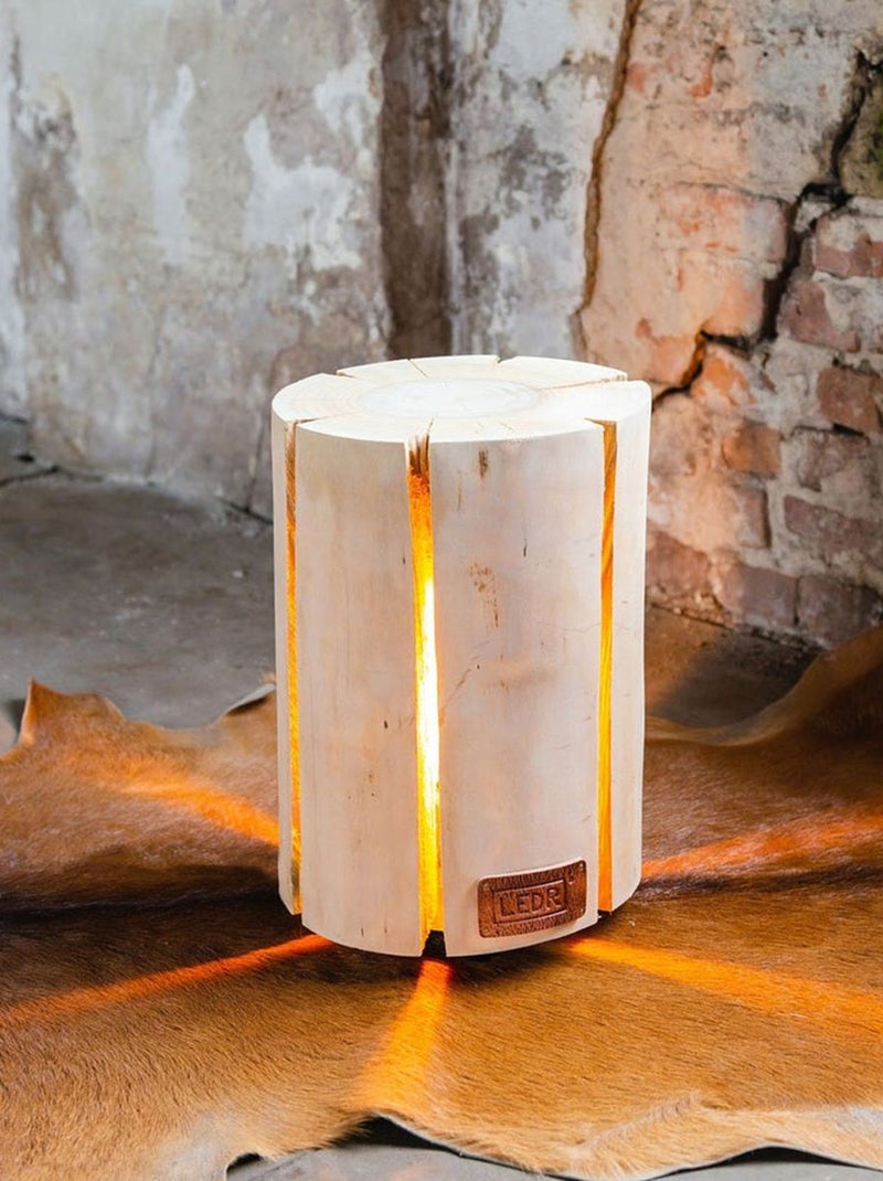 Lampe en bois de cerisier taille m eco friendly Beige - Kiabi