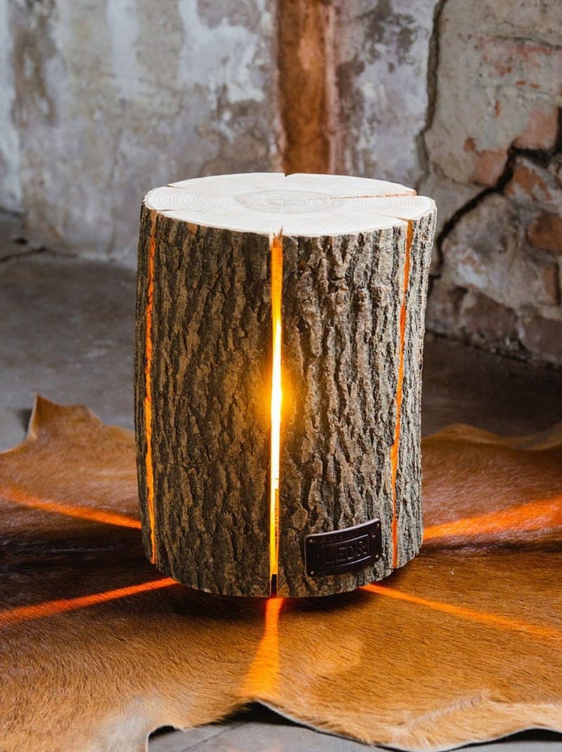 Lampe en bois de frêne taille m eco friendly Marron - Kiabi