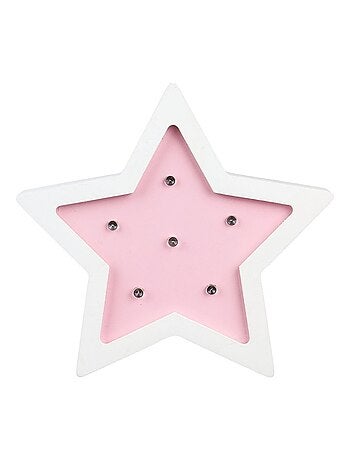 Lampe en bois enfant Etoile - H. 13 cm