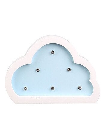Lampe en bois enfant Nuage - H. 9 cm