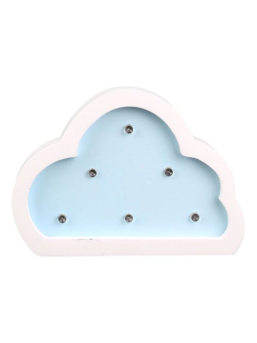 Lampe en bois enfant Nuage - H. 9 cm - Kiabi