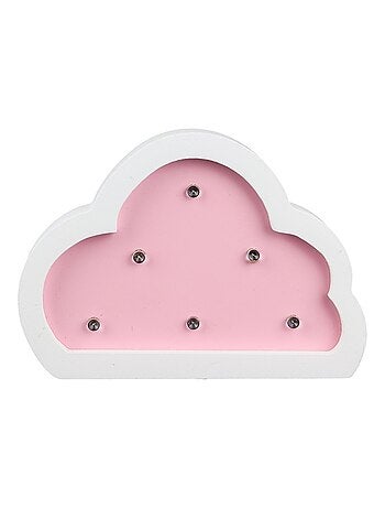 Lampe en bois enfant Nuage - H. 9 cm