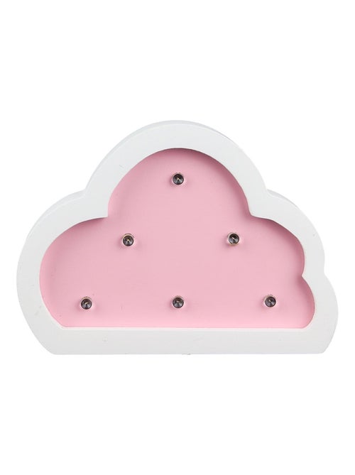 Lampe en bois enfant Nuage - H. 9 cm - Kiabi