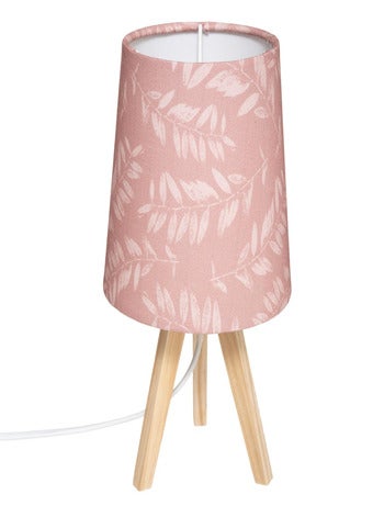 Lampe en bois rose H23.5 cm - Kiabi