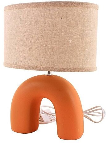 Lampe en céramique arche terracotta