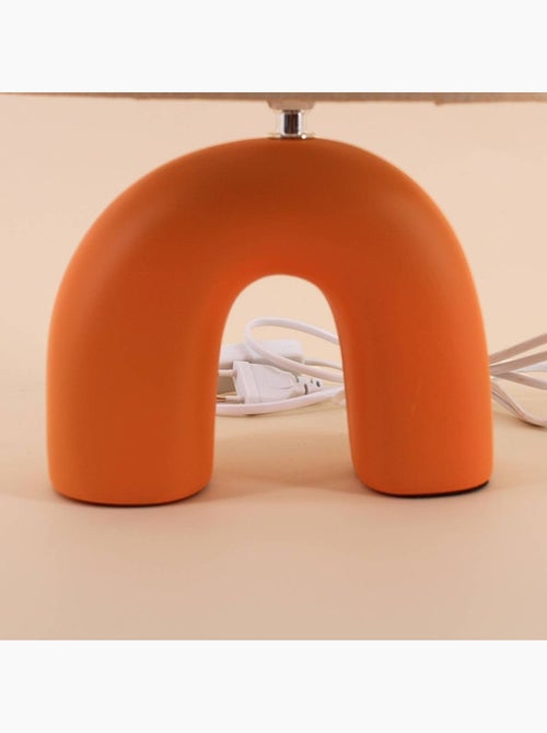 Lampe en céramique arche terracotta - Kiabi