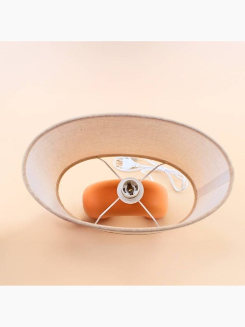 Lampe en céramique arche terracotta - Kiabi