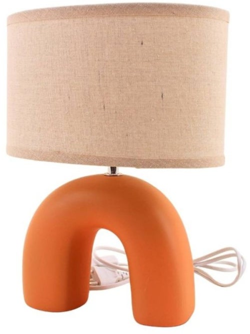 Lampe en céramique arche terracotta - Kiabi