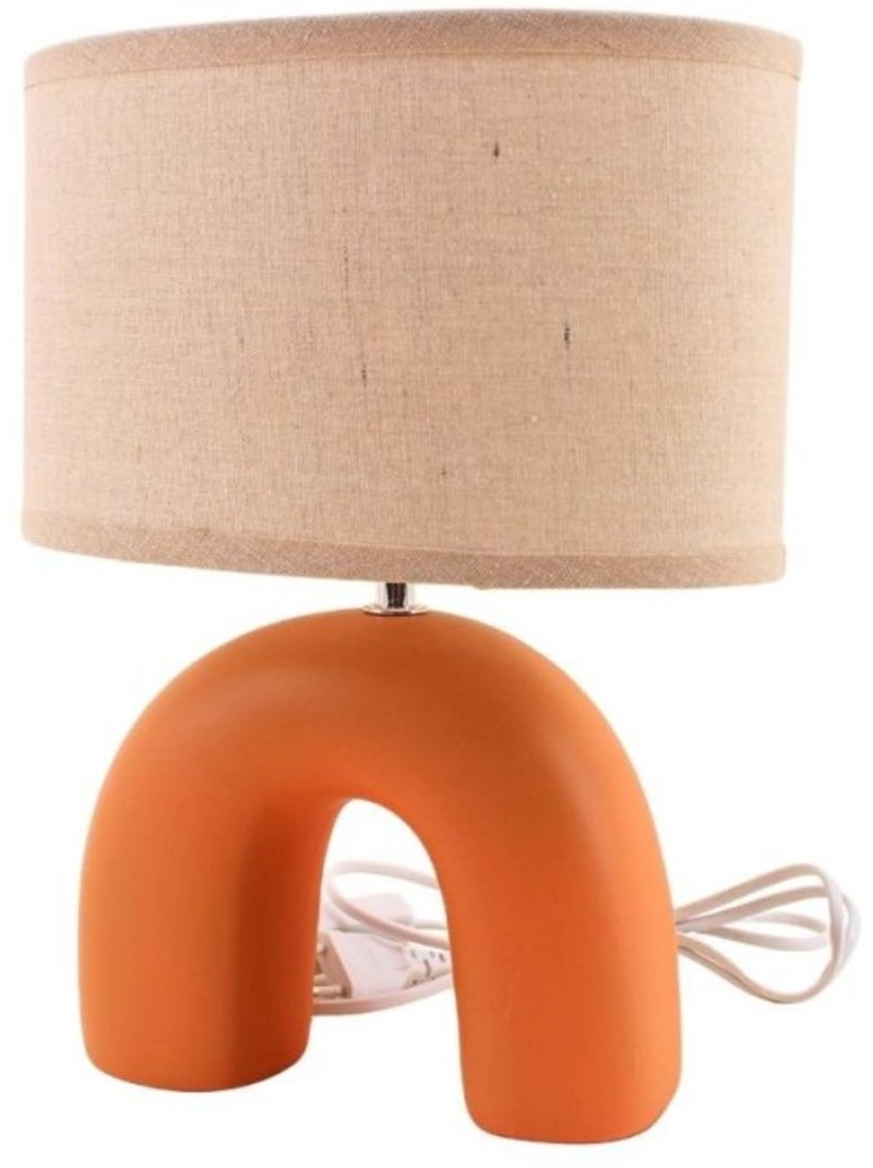 Lampe en céramique arche terracotta Terre cuite - Kiabi