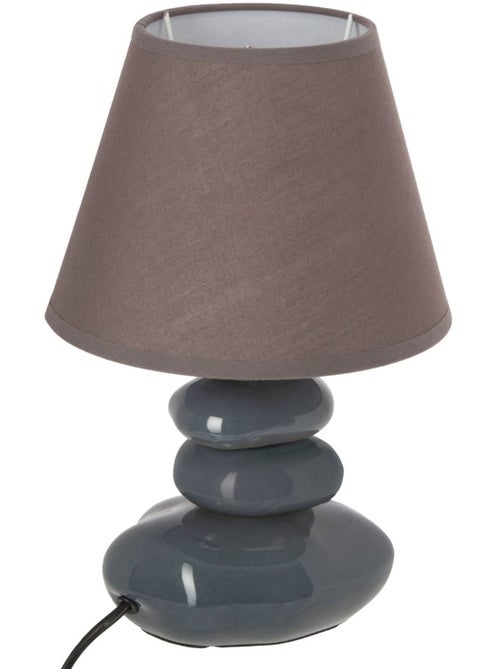 Lampe en céramique avec abat-jour en tissu leny - Kiabi