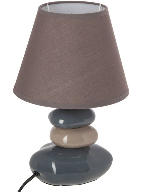Lampe en céramique avec abat-jour en tissu leny - Kiabi