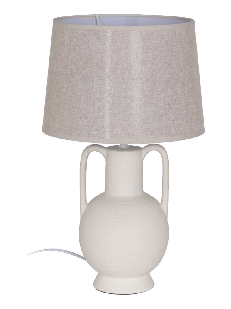 Lampe en céramique Beige - Kiabi