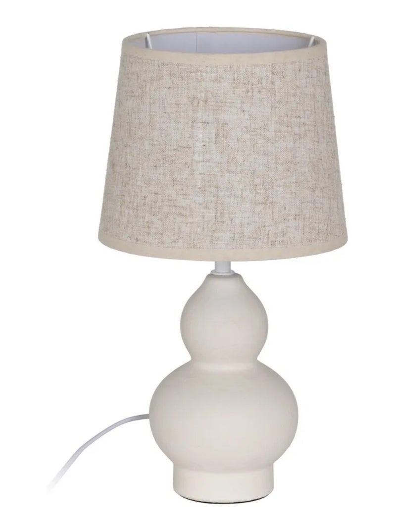 Lampe en céramique Beige - Kiabi