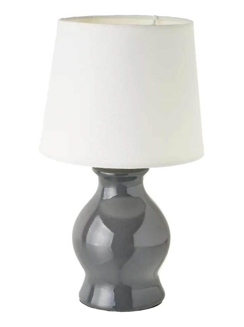 Lampe en céramique Gris - Kiabi