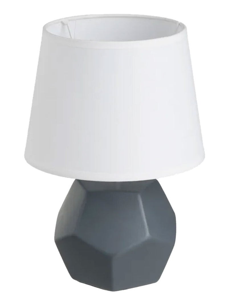 Lampe en céramique Gris - Kiabi