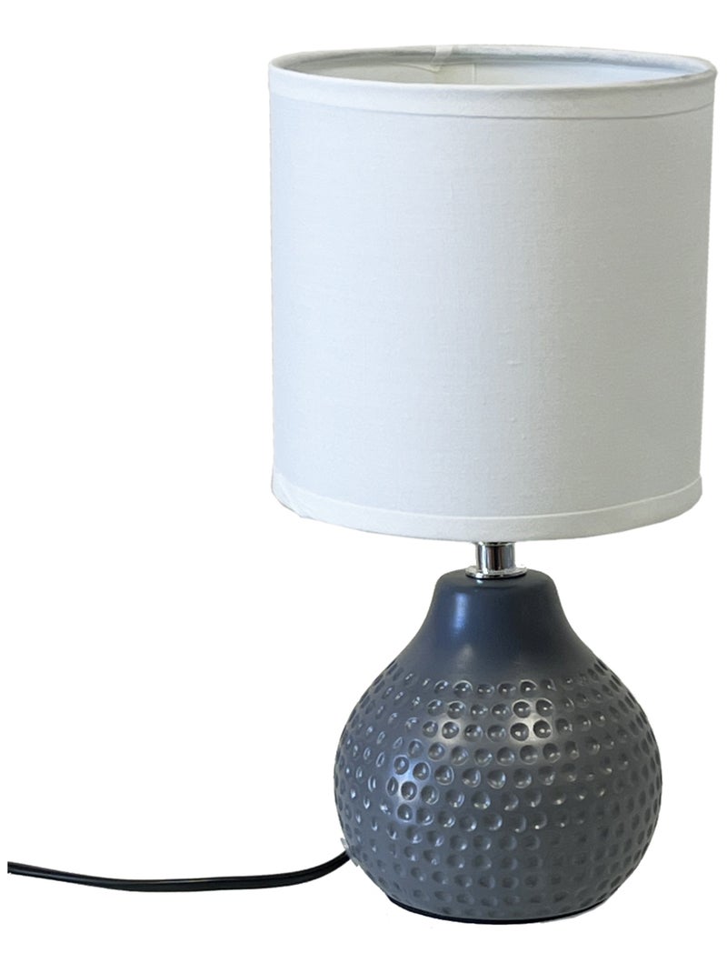 Lampe en céramique Gris foncé - Kiabi
