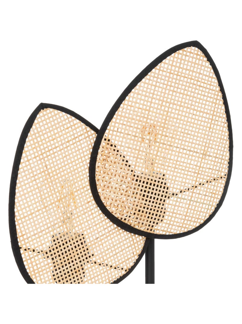 Lampe en forme de feuilles en rotin Beige - Kiabi