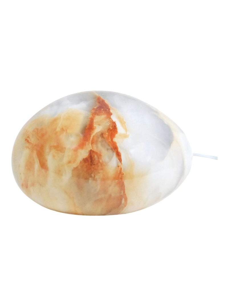 Lampe en forme de pierre Orange - Kiabi