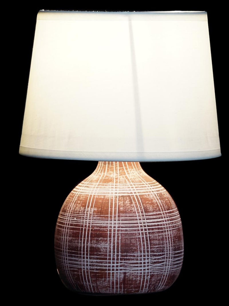 Lampe en grès Marron - Kiabi