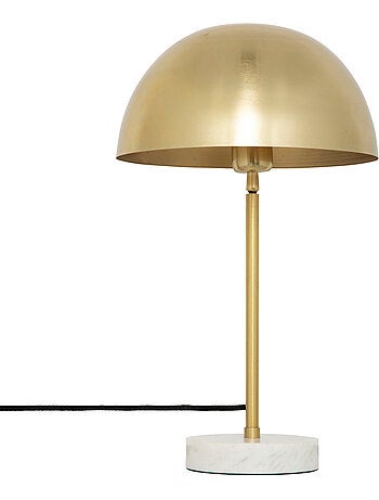 Lampe en marbre et métal doré lilio