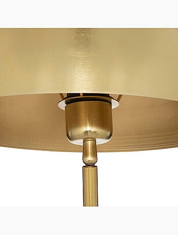 Lampe en marbre et métal doré lilio