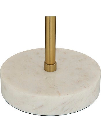 Lampe en marbre et métal doré lilio