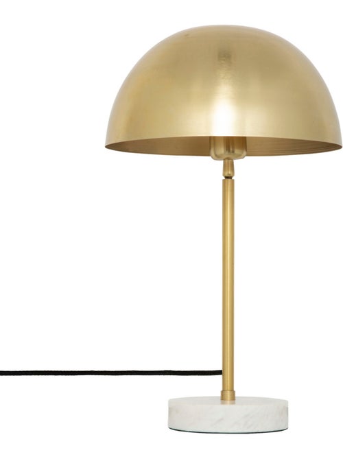 Lampe en marbre et métal doré lilio - Kiabi