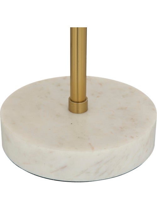 Lampe en marbre et métal doré lilio - Kiabi