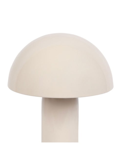 Lampe en métal champignon coloris beige - Kiabi