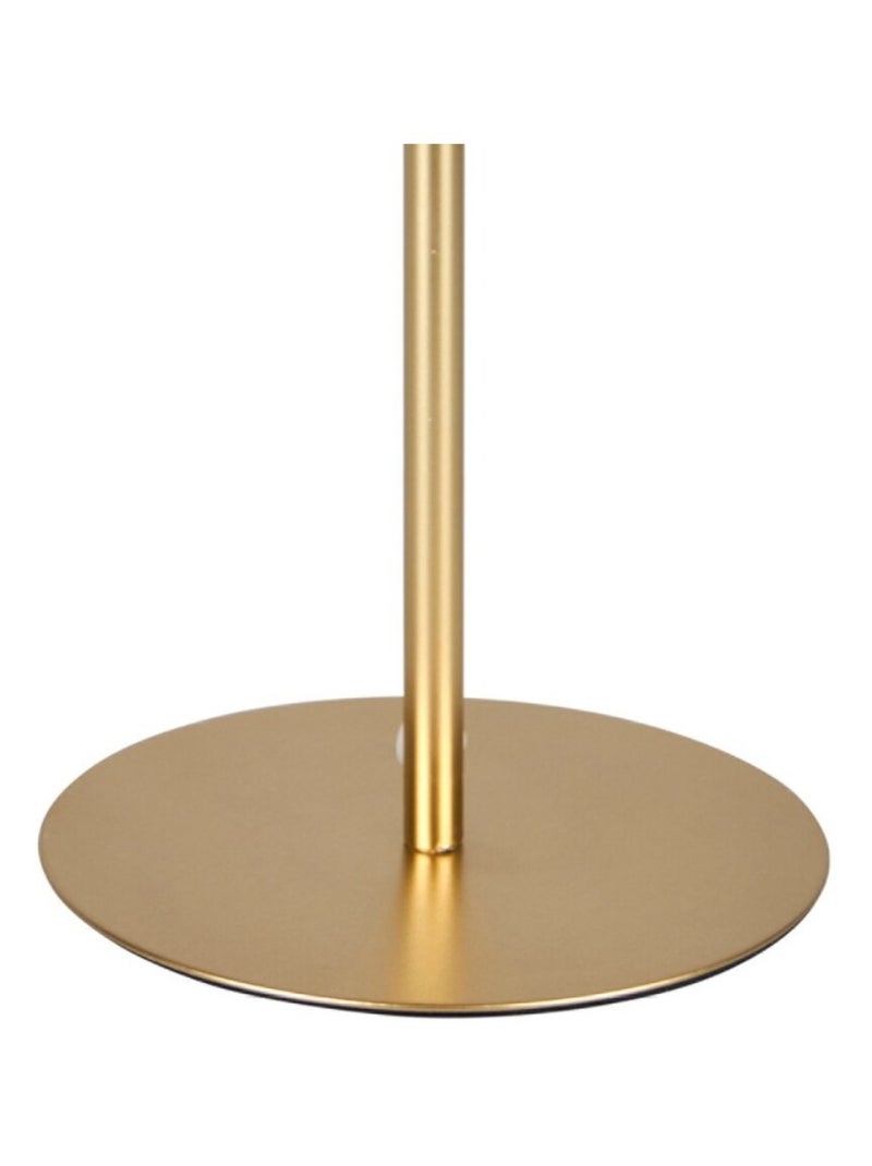 Lampe en métal doré avec abat-jour bambou Doré/or - Kiabi