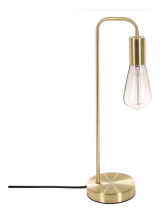 Lampe en métal doré