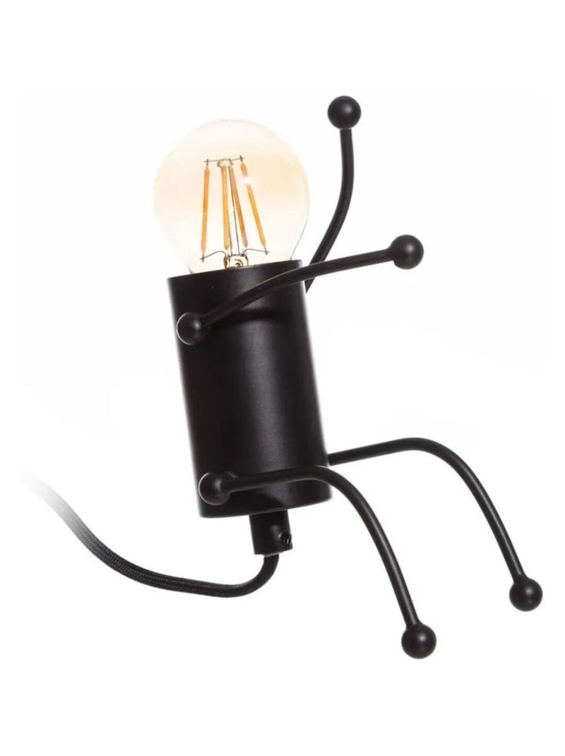 Lampe en métal Noir - Kiabi