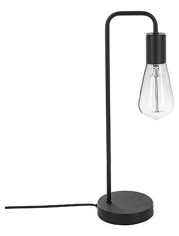 Lampe en métal noir