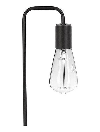 Lampe en métal noir