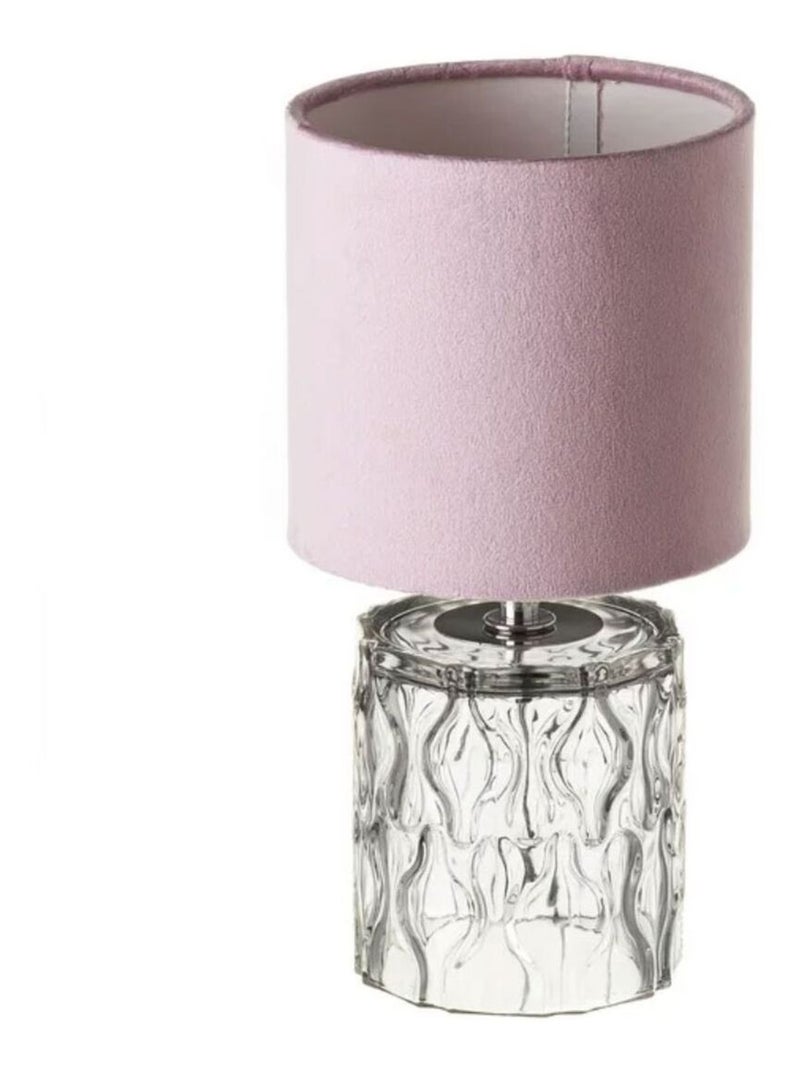 Lampe en verre Rose - Kiabi