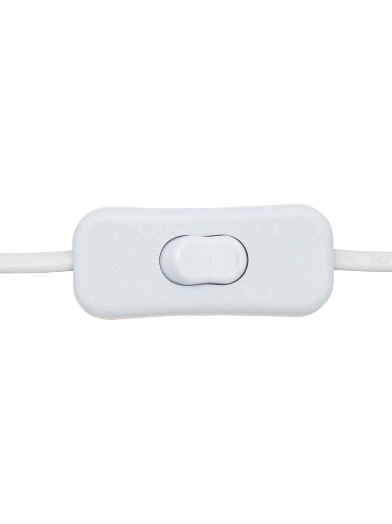 Lampe enfant bois de paulownia abat-jour tissu TOXEY Blanc - Kiabi