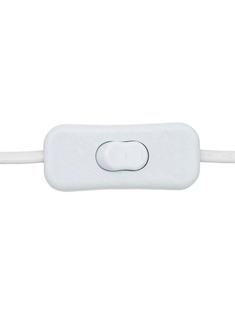 Lampe enfant bois de paulownia abat-jour tissu TOXEY Blanc - Kiabi