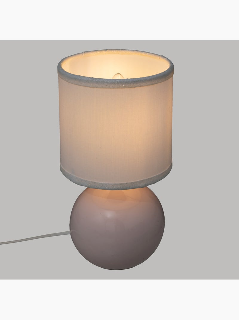 Lampe enfant céramique abat-jour tissu TIMÉO Rose clair - Kiabi