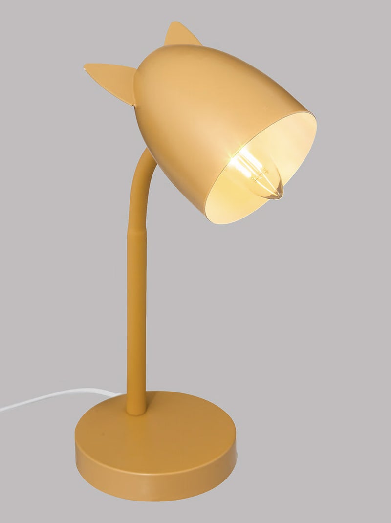 Lampe enfant oreilles de chat Jaune moutarde - Kiabi