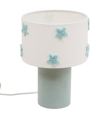 Lampe enfant velours abat-jour étoiles ORTA