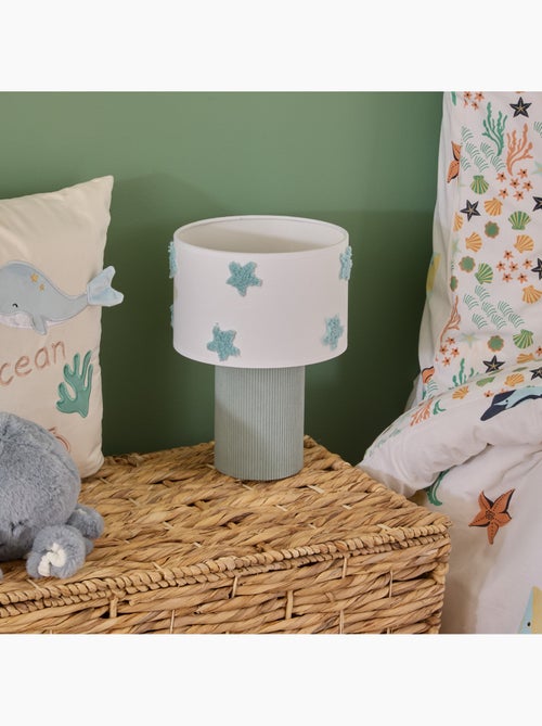 Lampe enfant velours abat-jour étoiles ORTA - Kiabi