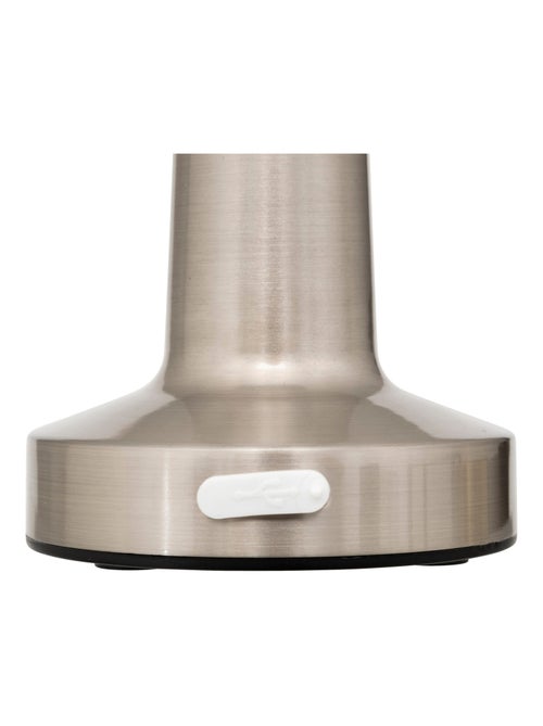 Lampe extérieure en métal rechargeable - Kiabi