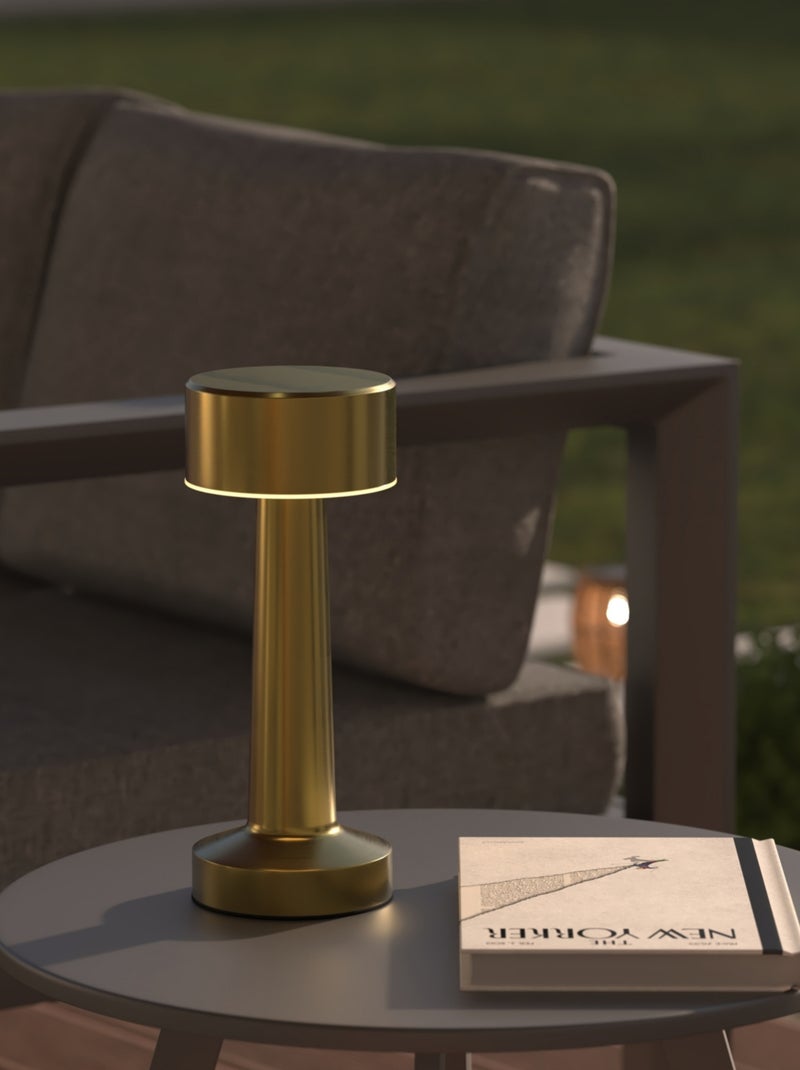 Lampe extérieure en métal rechargeable Doré/or - Kiabi