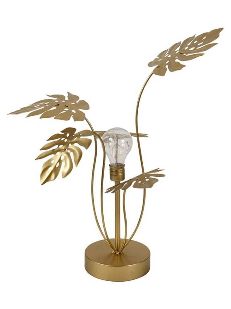 Lampe feuilles métal doré LED Doré/or - Kiabi